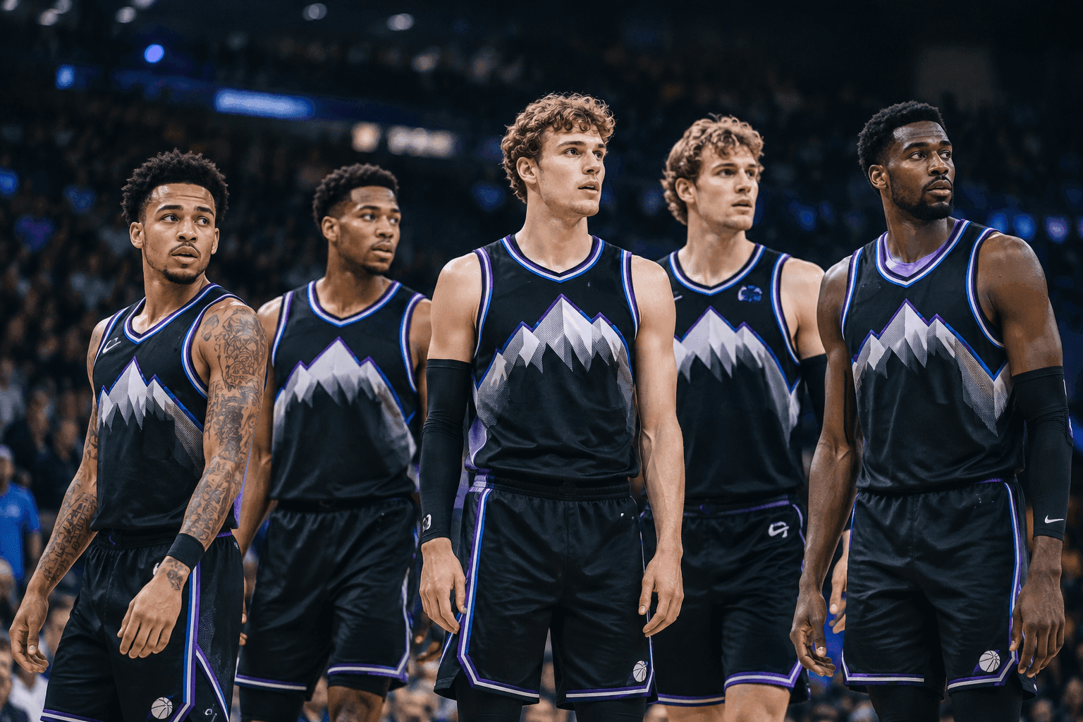 Editorial sports image for Jazz Roll Out Absurdly Long Starting Five Against Grizzlies