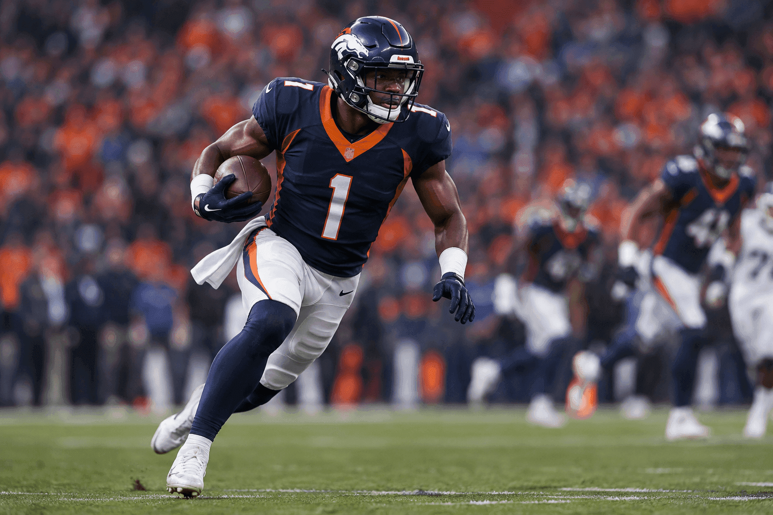 Editorial sports image for Jonah Coleman Hits IR Because High-Ankle Sprains Remain the NFL's Most Annoying Injury