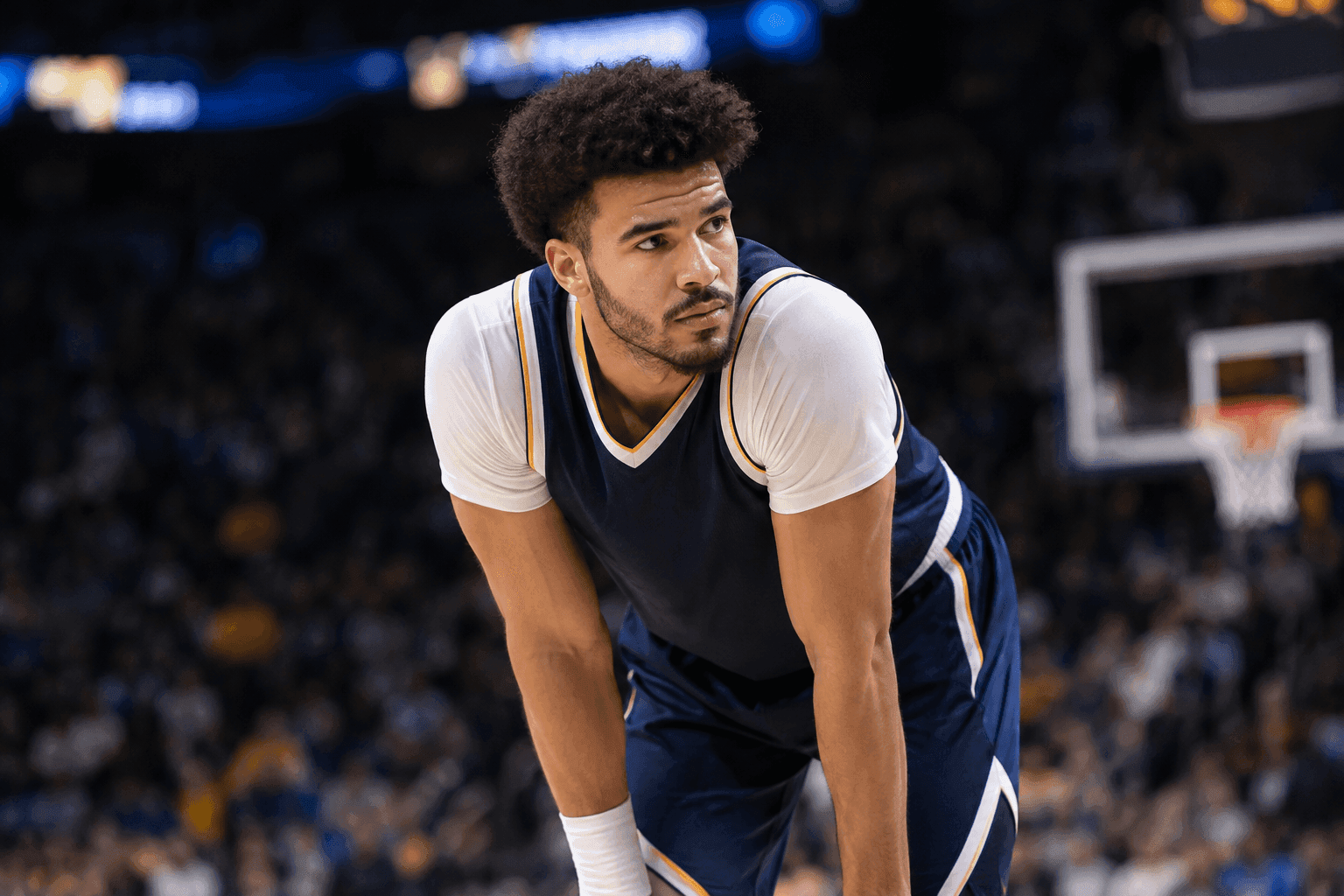 Editorial sports image for Cam Johnson's Ankle Strikes Again: Nuggets Forward Doubtful for Monday