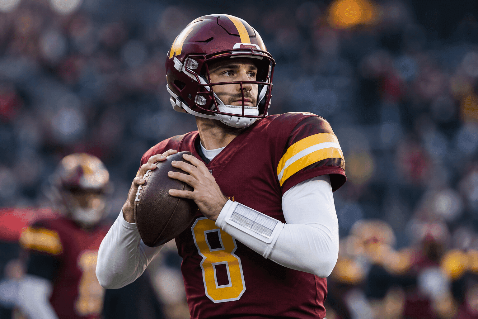 Editorial sports image for Washington Locks in QB1 for Crucial NFC East Clash Against the Giants