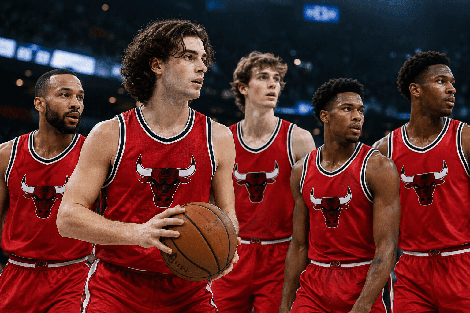Editorial sports image for The Bulls Are Rolling Out a Lineup That Looks Like a 2K Auto-Generate Glitch