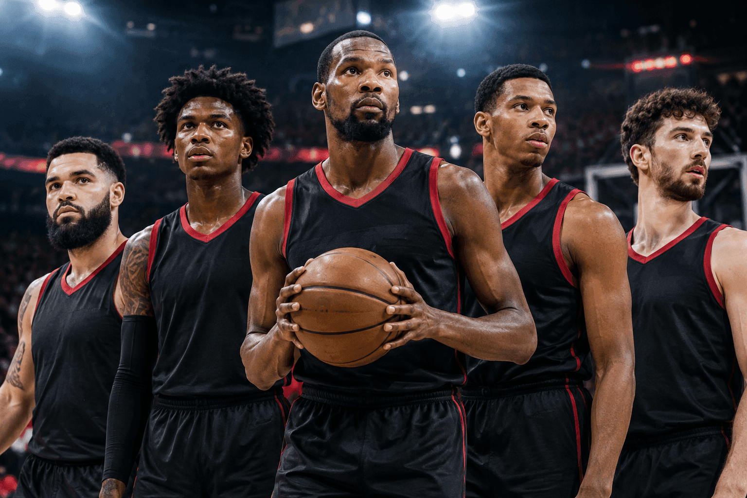 Editorial sports image for Rockets Roll Out Fully Loaded Starting Five for Hawks Rematch