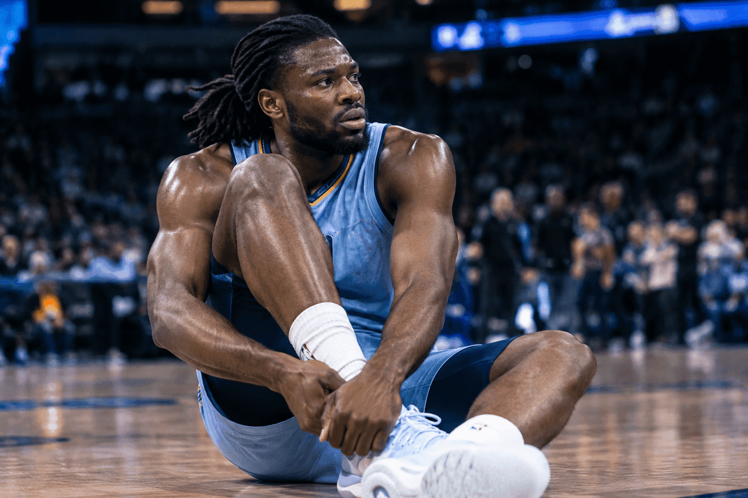 Editorial sports image for Isaiah Stewart Listed Questionable as the Grizzlies Wait on His Ankle