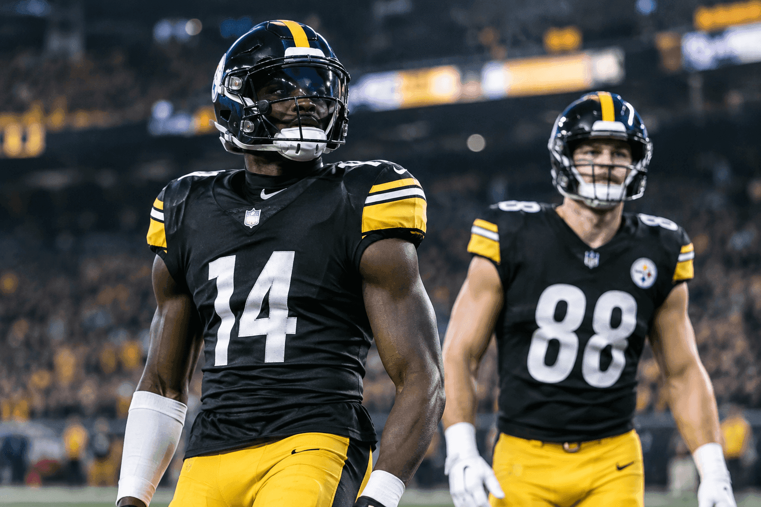 Editorial sports image for Friday Injury Whiplash: Metcalf Cleared, Freiermuth Questionable for Steelers