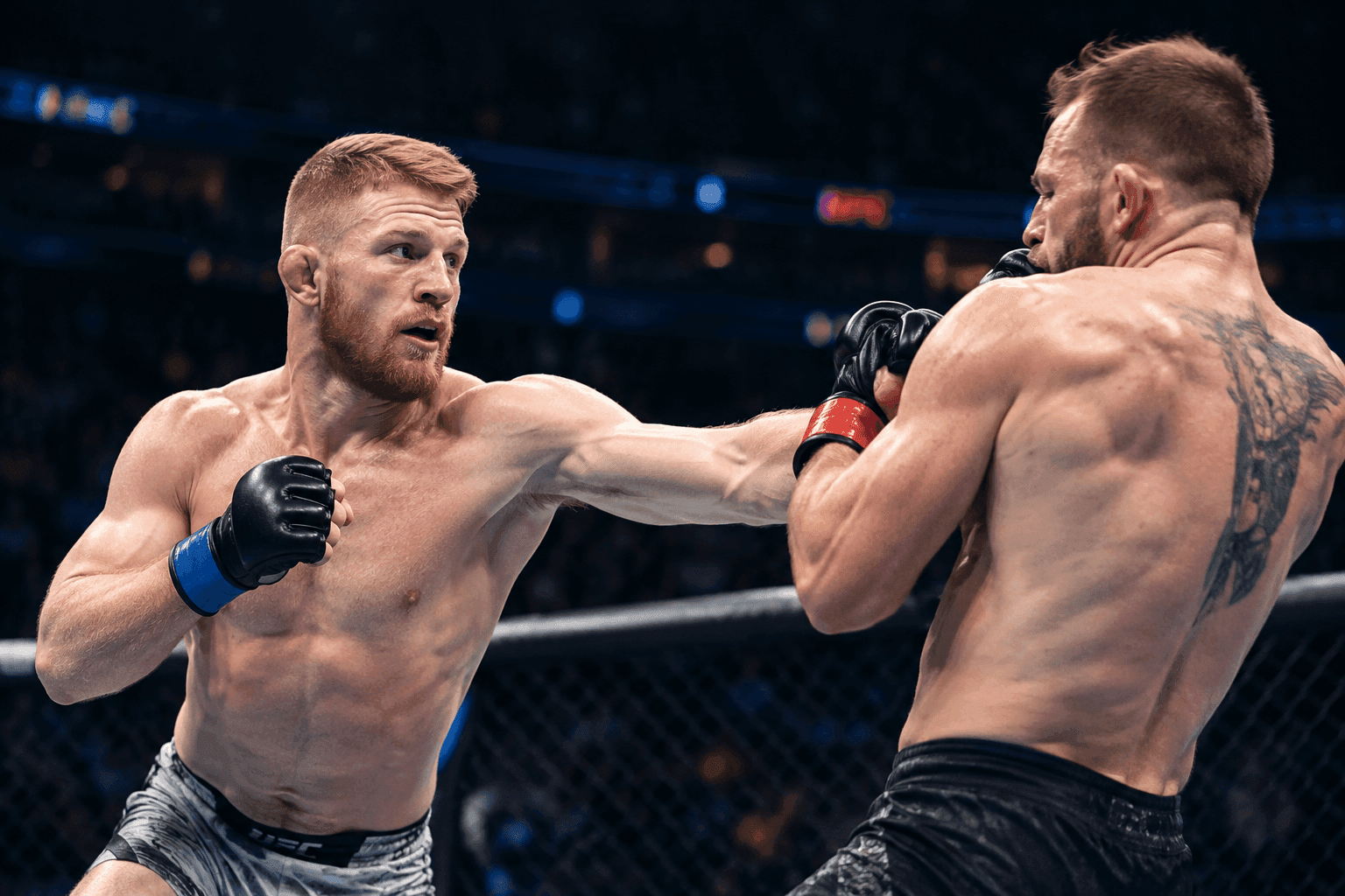 Editorial sports image for Bo Nickal Gets His Biggest Test Yet Against Joe Pyfer at UFC Cleveland