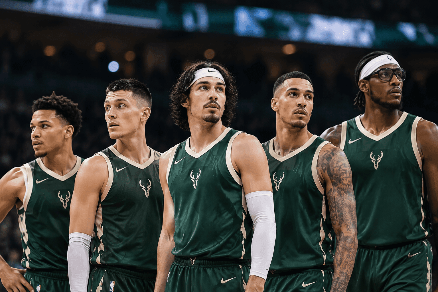 Editorial sports image for Bucks Roll Out 2K-Style Starting Five Against Bulls