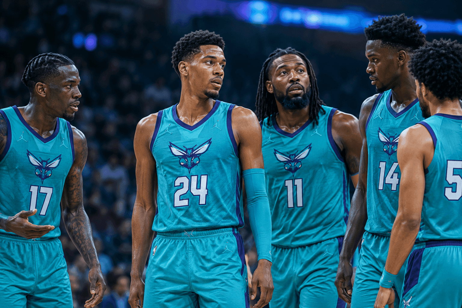 Editorial sports image for The Hornets Are Starting a Mystery 'James' on Friday, and the Math Isn't Mathing