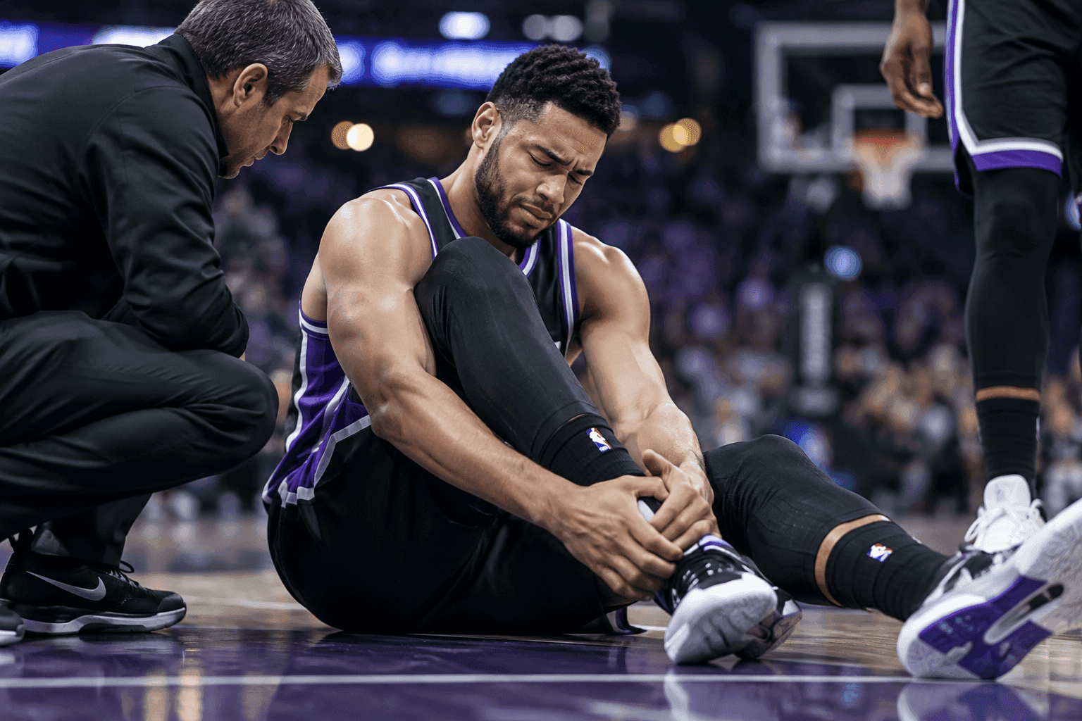 Editorial sports image for Ben Simmons Suffers Suspected Torn Achilles Just As His Kings Comeback Was Starting