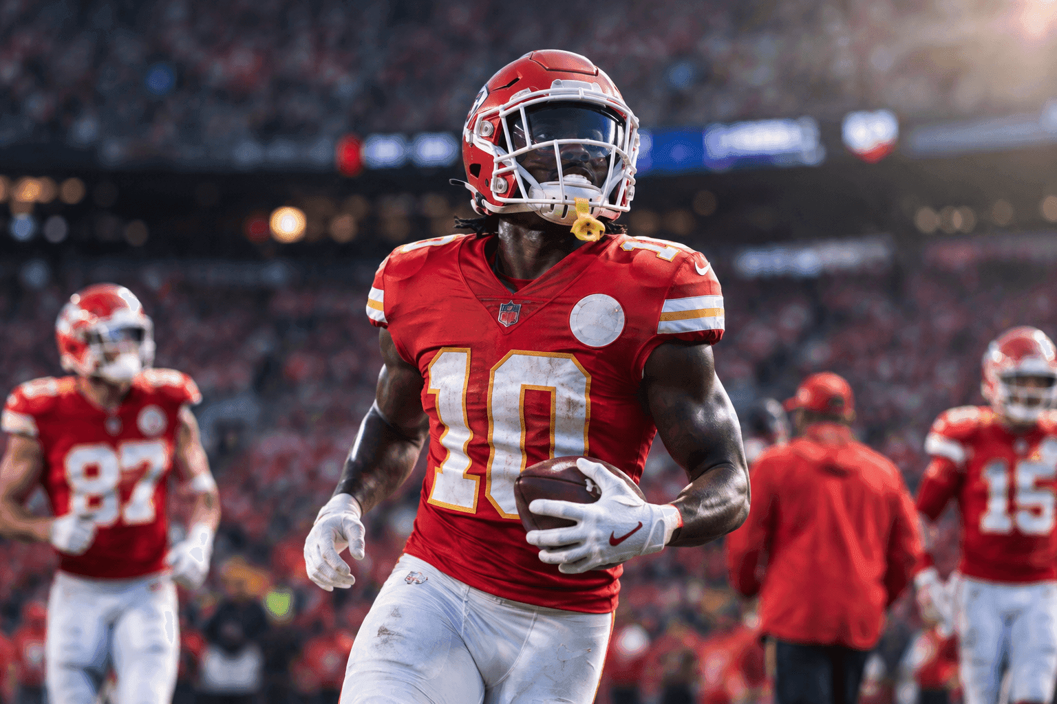 Editorial sports image for Chiefs WR Room Crumbles, Fanning the Flames of a Tyreek Hill Reunion