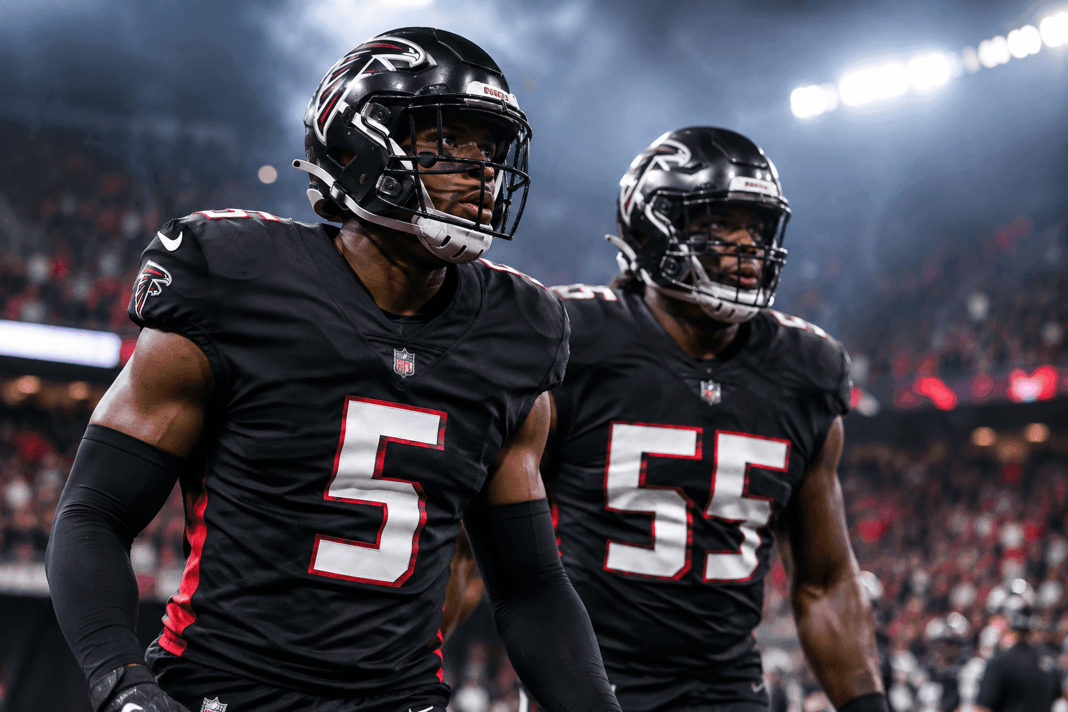 Editorial sports image for Falcons Defense Gets a Boost: Divine Deablo and Samson Ebukam Active Tonight