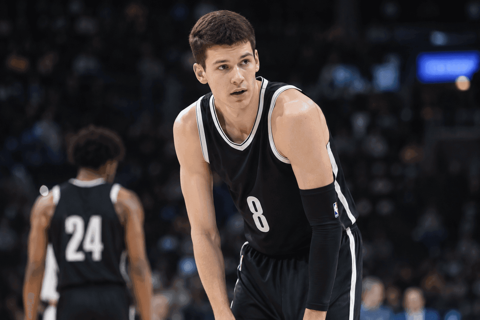 Editorial sports image for Egor Demin Exits Tuesday's Game With Leg Injury